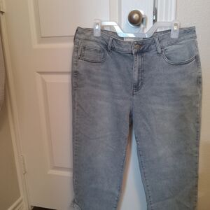 Sky Blue Cropped Women's Jeans